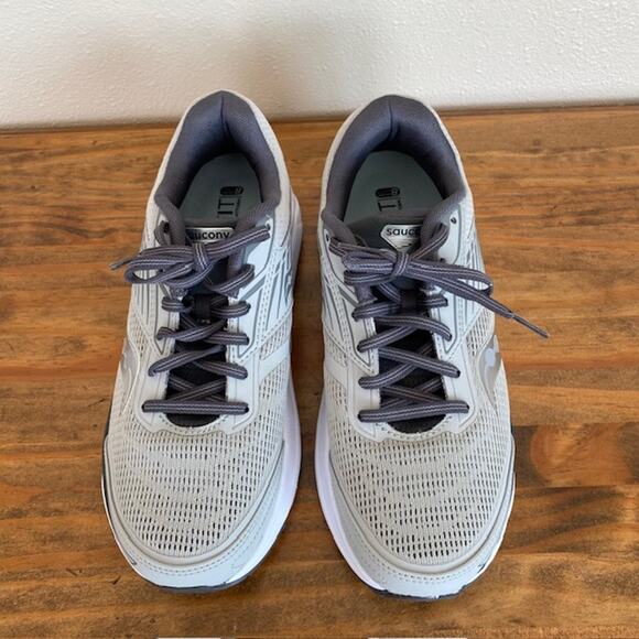 Saucony Echelon 8 Gray White Women's Running Shoes - Size 8.5 - Picture 2 of 8